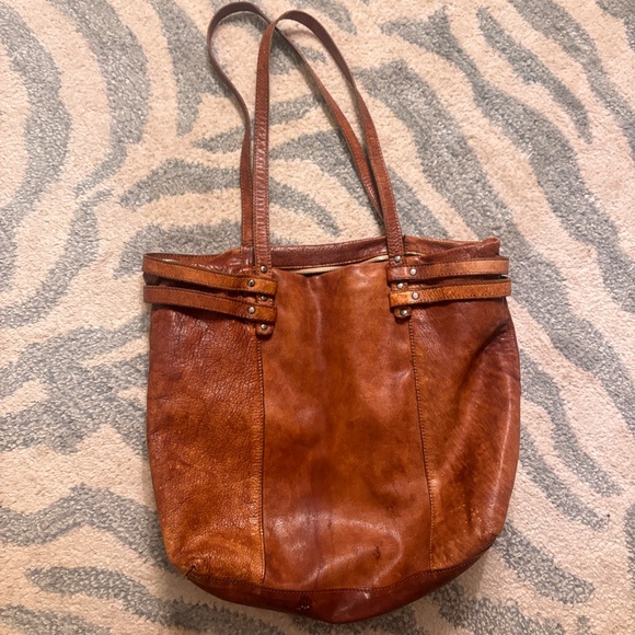 Free People Handbags - Free people cognac leather tote